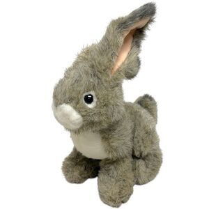 Vintage 1994 Mary Meyer Rabbit Jumpin Jack Grey White Plush Stuffed Animal Bunny